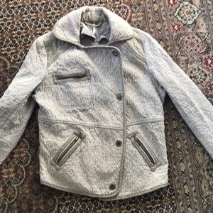 Free people Quilted moto Jacket. Cool texture